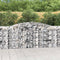 vidaXL - Schanskorven - 3 - st - gewelfd - 400x50x100/120 - cm - ijzer