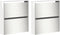 vidaXL Schoenenkast met spiegel 4-laags 63x17x134 cm hoogglans wit