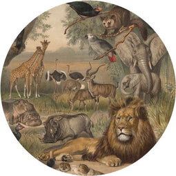 WallArt Behangcirkel Animals of Africa 190 cm