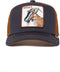 Goorin Bros Kiddo Goat Cap - Kinderpet 6-12 jaar - Geborduurde geitenpatch G.O.A.T - Donkerblauw Bruin
