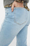 Pieces PCLEAH MOM HW ANK LB160-BA/NOOS BC - Dames Jeans - Hoge taille - Maat XS