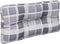 vidaXL - Palletkussens - 2 - st - ruitpatroon - stof - grijs