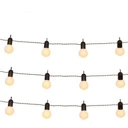 Luca Lighting - Feestverlichting - 20 LED lampjes warm wit - Zwart