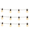 Luca Lighting - Feestverlichting - 20 LED lampjes warm wit - Zwart