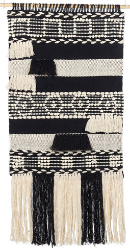 Beliani MURIDKE - Wanddecoratie - Beige - Katoen