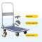BRASQ Plateauwagen Inklapbaar - Transportkar - Draagvermogen 150 KG - Stalen frame - Zilver