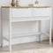 vidaXL - Wandtafel - FLORO - 89,5x36,5x73 - cm - massief - grenenhout - wit