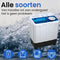 Brock WM6002WH - Camping wasmachine - 6,8Kg was - 5,0Kg centrifuge capaciteit - Blauw/Wit/Zwart