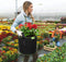 Set van 5 plantenpotten van niet-geweven stof met handgrepen voor tomaten, bloemen, planten en meer - zwart