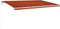 vidaXL - Luifel - automatisch - met - LED - windsensor - 500x300 - cm - oranje - bruin