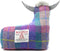 Deurstopper Schotse Hooglander Pink/purple - Harris Tweed - Handgemaakt - Caroline Wolfe Murray Scotland
