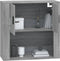 vidaXL - Wandkast - 80x33x80 - cm - bewerkt - hout - grijs - sonoma - eikenkleurig