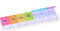 Gandria Pillendoos 7 Dagen - Pillendoosje - 7 Compartimenten - Stevige Sluiting - Multicolour