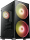 Aerocool Python - PC Tower-hoes - Voor ATX / Micro ATX / Mini ITX - A-RGB met glas - Zwart
