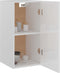 vidaXL - Hangkast - 29,5x31x60 - cm - bewerkt - hout - hoogglans - wit