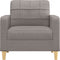 Fauteuil 60 cm stof taupe