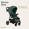 Emma One Kinderwagen - Lichtgewicht, Wendbaar, Compact | Voor Kinderen van 6 Maanden Tot 4 Jaar | Wielen 360 | Eenhandig Inklapbaar | Rugleuning tot Ligpositie | Waterdicht Zonwerend Kap