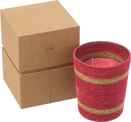 J-Line Geurkaars Mand Wax Fuchsia Mediium -55 Uur