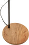 J-Line vloerlamp Evy - ijzer/hout - zwart/naturel