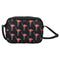 Bouffants and Broken Hearts - Dames Schoudertas - Kunstleer met lipstick design - Zwart