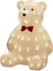 Konstsmide Teddybeer - 3D kerstfiguur - Wit - 38cm hoog - IP44