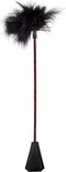 CalExotics - Scandal Feather Crop - Bondage / SM Whips and Paddles Zwart