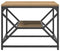 vidaXL - Salontafel - met - Plank, - Artisan - Eiken, - 51x50x40 - cm, - Gemaakt - van - Gelaagd - Hout