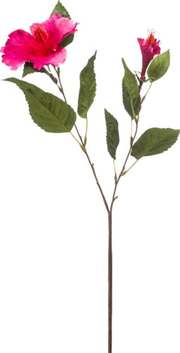 Emerald Zijden Kunstbloemen Hibiscus Beauty Roze 60 cm 432114