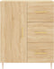 vidaXL - Dressoir - 69,5x34x90 - cm - bewerkt - hout - sonoma - eikenkleurig