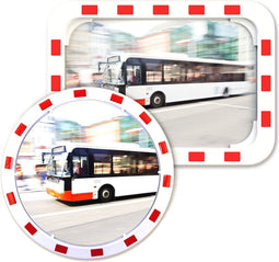 Dancop EUvex - Verkeersspiegel - 80 x 100 cm - Rood/Wit