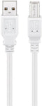 Goobay 96186 - USB A naar USB B kabel - 100 cm - Wit