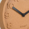 Zuiver Cork Time Klok/ Wandklok Rond Kurk Bruin