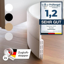 Five Dots Tochtstrip - Zelfklevend - Houdt warmte binnen - Wit