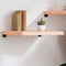 vidaXL - Wandschap - 60x50x(2-6) - cm - onbehandeld - massief - eikenhout