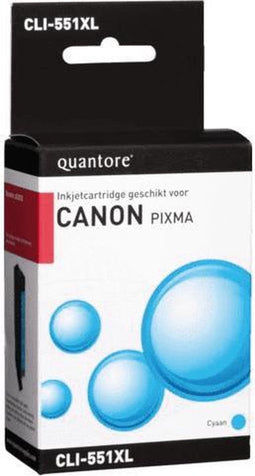 Inkcartridge quantore canon cli-551xl blauw
