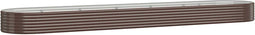 vidaXL - Plantenbak - 507x100x36 - cm - gepoedercoat - staal - bruin