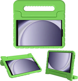 imoshion Samsung Galaxy Tab A9 - Kidsproof Backcover - Schokabsorberend met handvat - Groen