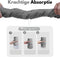 VAIVE Microvezel handdoek - Reishanddoek Sneldrogend 100x200 - Grijs