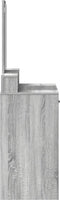 vidaXL - Grijze - Sonoma - Kaptafel - met - Lades - - - 79x41x140 - cm