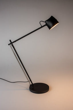 Housecraft Living Logan Vloerlamp/ Staande Leeslamp Zwart