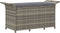 vidaXL - Tuinbank - met - kussen - 116x46x57 - cm - poly - rattan - grijs