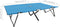 vidaXL - Ligbed - 2-persoons - inklapbaar - staal - blauw
