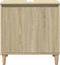 vidaXL - Wastafelkast - 58x33x60 - cm - bewerkt - hout - sonoma - eikenkleurig