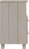 vidaXL - Nachtkastje - HAMAR - 40x35x62 - cm - massief - grenenhout - wit