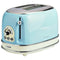 Ariete 0155 - Vintage broodrooster - 2 openingen 810 Watt - Blauw