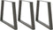 vidaXL - Eettafelpoten - 3 - st - V-vormig - 90x(72-73,3) - cm - staal - antraciet