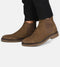 PS Poelman HUDSON - Chelsea Laarzen - Nubuck leer - Donker Taupe - Maat 45