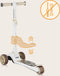 Lionelo Franky - Kinderstep 2in1 - LED wielen - Tot 50kg - Beige