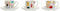 Set van koffiekopjes DKD Home Decor Abstract Porselein Bone China (80 ml) (6 pcs)