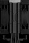DeepCool AK400 ZERO DARK PLUS - CPU-koeler - 4 heatpipes - Zwart